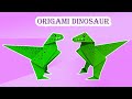 How to make a ORIGAMI DINOSAUR | Easy Paper toy