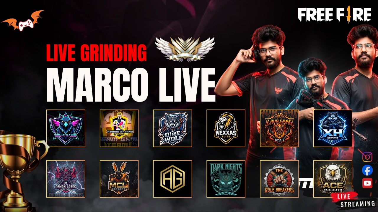 🔥 Full Map SQUAD Esports Tournament – Live! | Free Fire Battleground Action #freefirelive