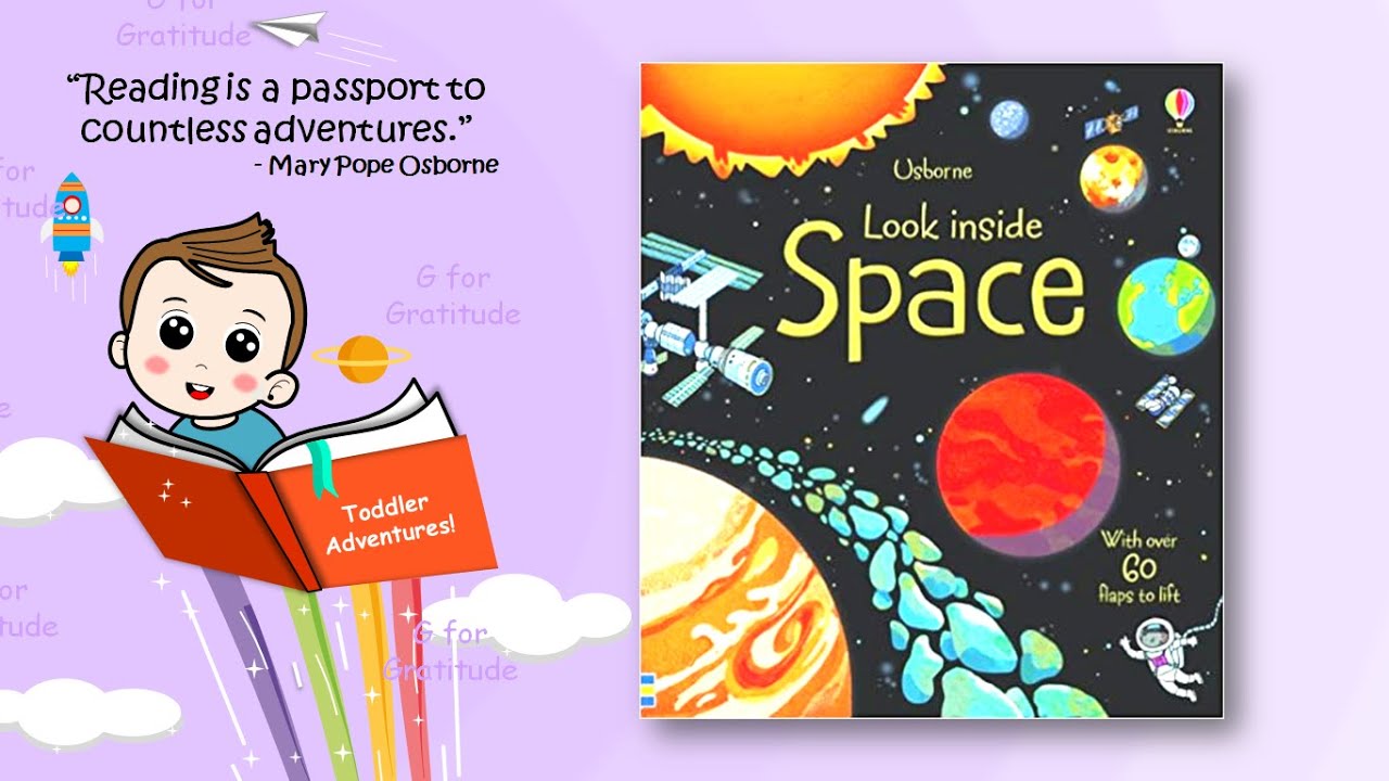 Usborne Look inside Space a lift the flap board book YouTube