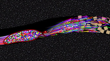 Escape from the Inflating Snake - Survival Marble Race in Algodoo