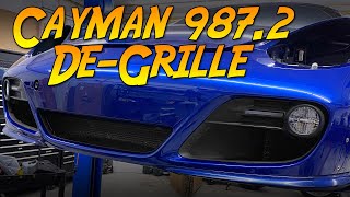 Deleting the Porsche Cayman's front grilles (987.2)