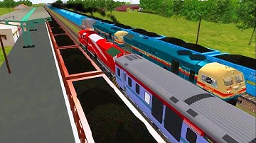 Kamakhya New delhi AC Premium Express Part 2 in MSTS Open Rails by Sumit Mehrotra