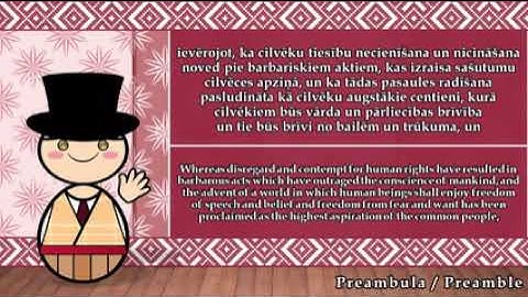 The Sound of the Latvian language (Numbers, Greetings & The UDHR)