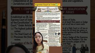 Supreme Court in 3 min✅ 🔥ICSE 10| Ye Qs Ayenge🤫#crashcourse #icse