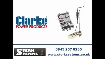 Clarke CRT40 40pce Rotary Tool Kit Variable Speed 17,500 to 33,500rpm 135 Watt