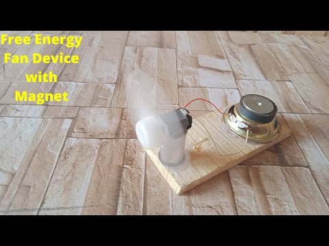 Free Energy  Fan Device with Magnet & dc Motor   Science Experiment At Home