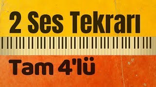 2 Ses Tekrarı Tam 4 Lü Müzik Yetenek Sınavlarına Hazırlık İki Ses Çalışması