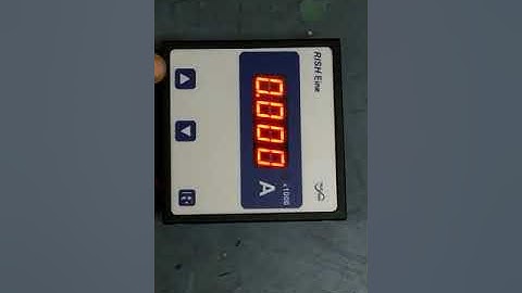 RISH Eine Amp meter setting