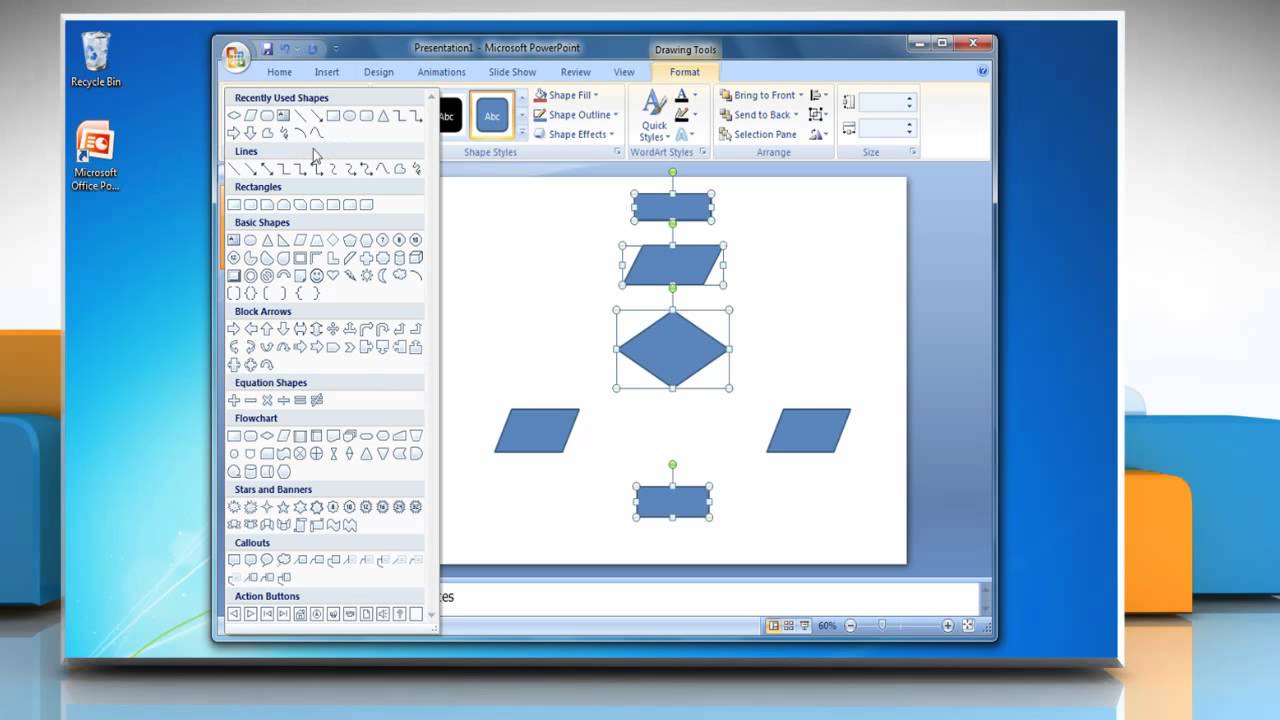 Flow Chart In Powerpoint 2007