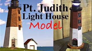 Pt Judith Lighthouse Model Made From a Boat