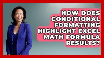 How Does Conditional Formatting Highlight Excel Math Formula Results? - Docs and Sheets Pro