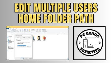 How to Edit Multiple Users Home Folder Path