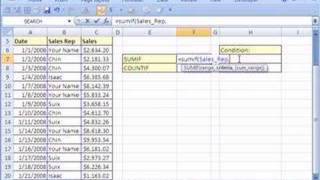 Excel Magic Trick #13: SUM or COUNT only certain items! SUMIF COUNTIF functions