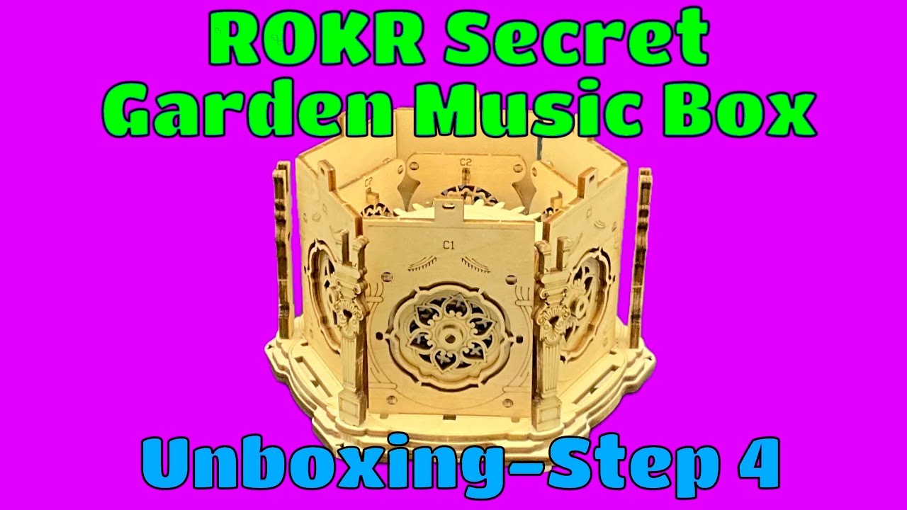 Сборка механической музыкальной шкатулки ROKR Secret Garden: распаковка — шаг 4