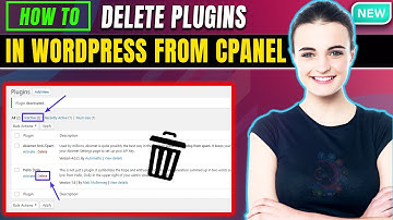 How to delete plugins in WordPress from cpanel 2025 | Full Guide