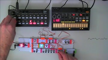 Korg SQ-1, Volca Beats, LittleBits Synth Kit - Random Steps