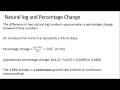 Natural logs in economics growth rates percentage changes continuous compounding