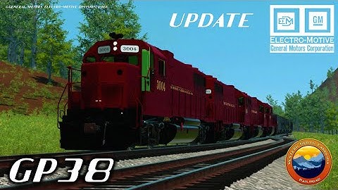 Railroader GP38 mod update! #railroader #multiplayer #trainsimulatorgames #mods #diesellocomotives