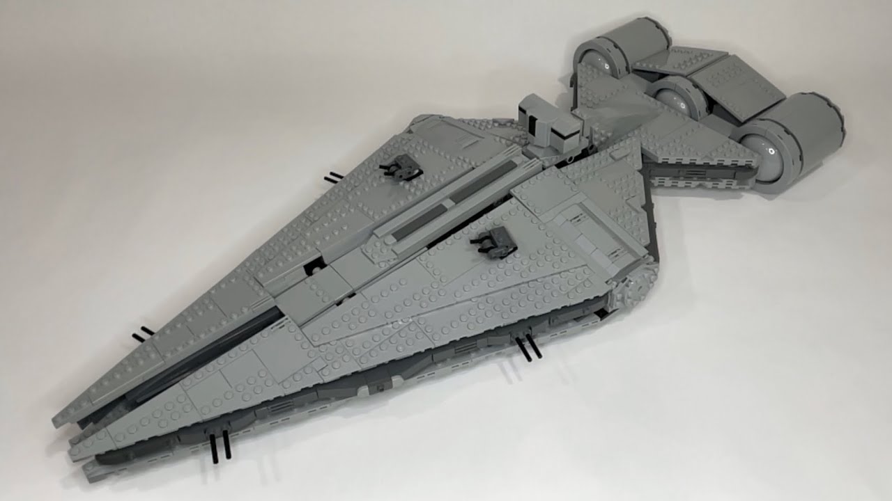 Lego Star Wars Moff Gideon S Imperial Light Cruiser Moc Mandalorian Season 2 Youtube