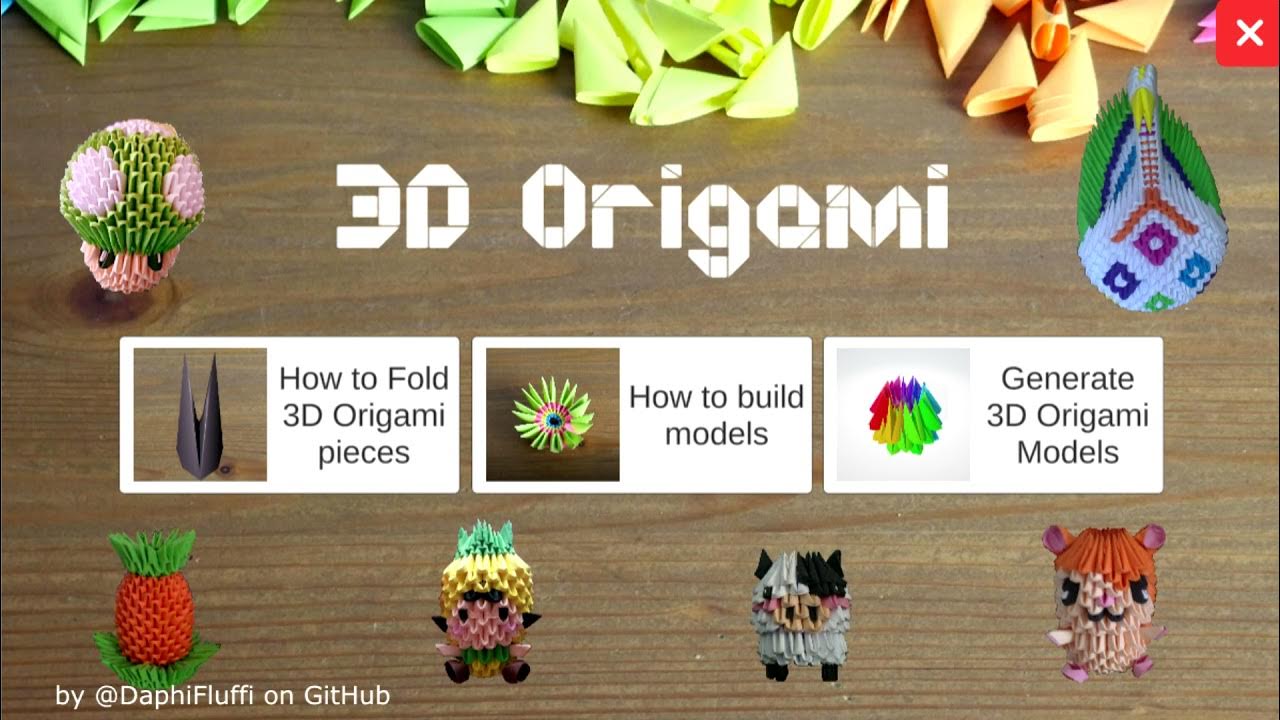 3D Origami Generator Golden Venture Folding Tutorial ENG YouTube