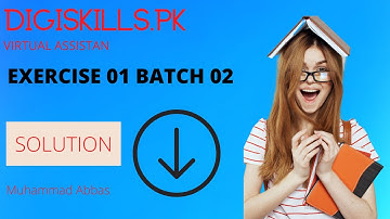 How to solve Virtual Assistant exercise 01 | how to solve virtual exercise at home|  Muhammad Abbas