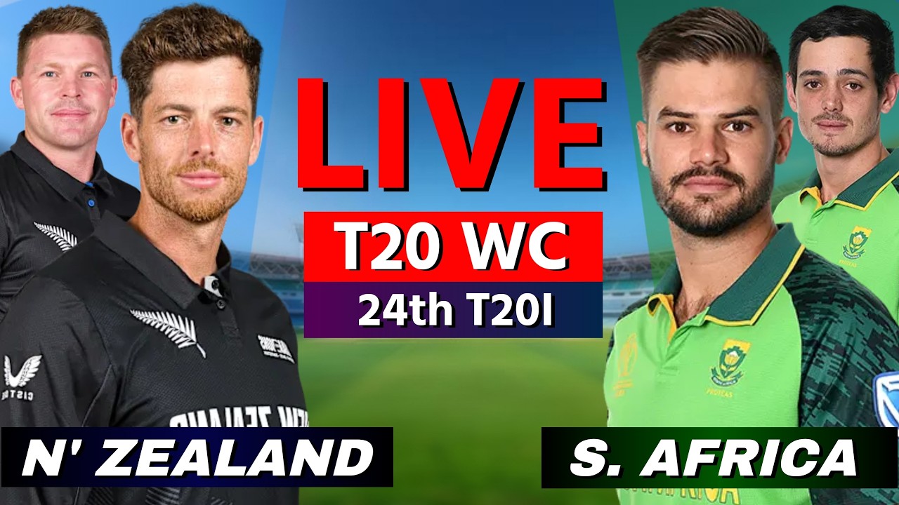🔴 Live: SA vs NZ Live Match Today, 24th T20I, T20 World Cup 2026, Live Cricket Scores & Commentary