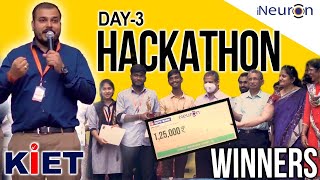 Day 3- Final Results Announcement- KIET Hackathon