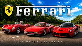 Ferrari Evolution 1947 → 2025 | Animated Car Evolution 🏎️🔥