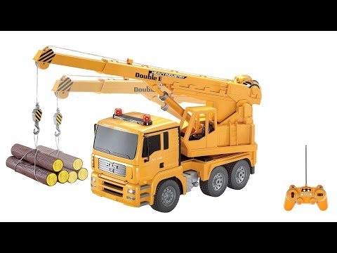 Video XE CẦN CẨU CHỞ GỖ ĐỒ CHƠI - TRÒ CHƠI TRẺ EM - ĐỒ CHƠI... - youtube