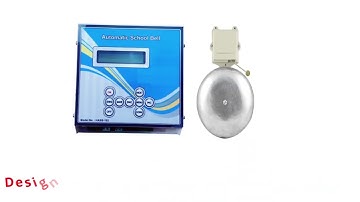 Automatic school timer with industrial gong bell for schools, offices, factories