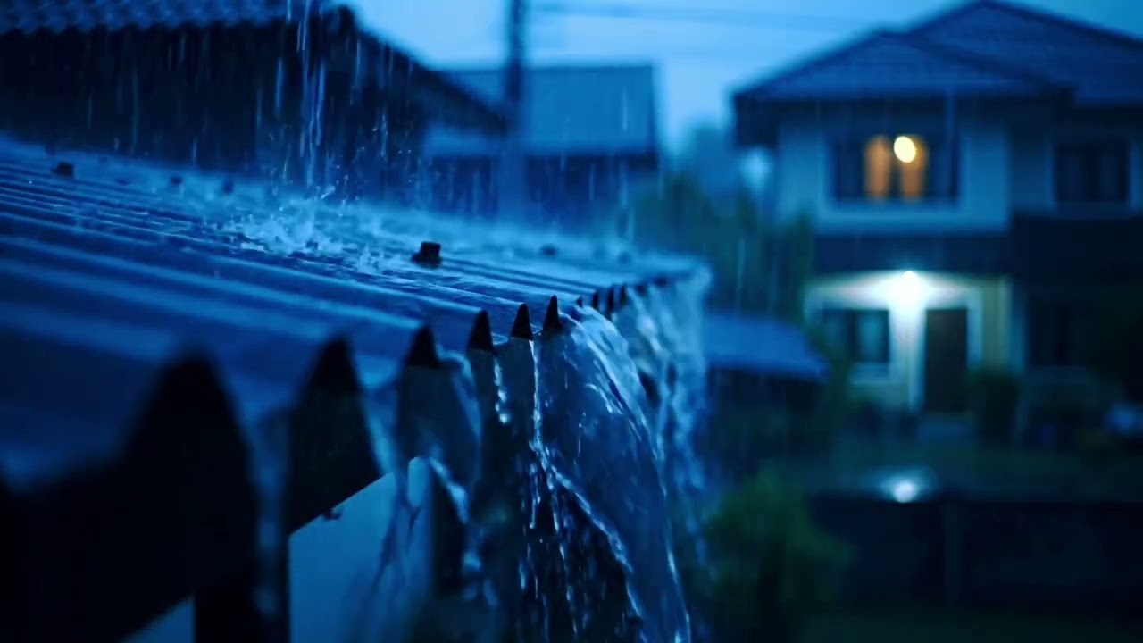 Soft Rain Glow ASMR, Dreamlike Night Atmosphere for Sleep and Calmness for Stress-Free Sleep