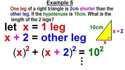 Algebra - Ch. 9: Solving Word Problems with Factoring (5 of 17) Example 5