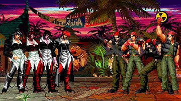 [KOF Mugen] Iori Orochi Team vs Ralf Jones Team