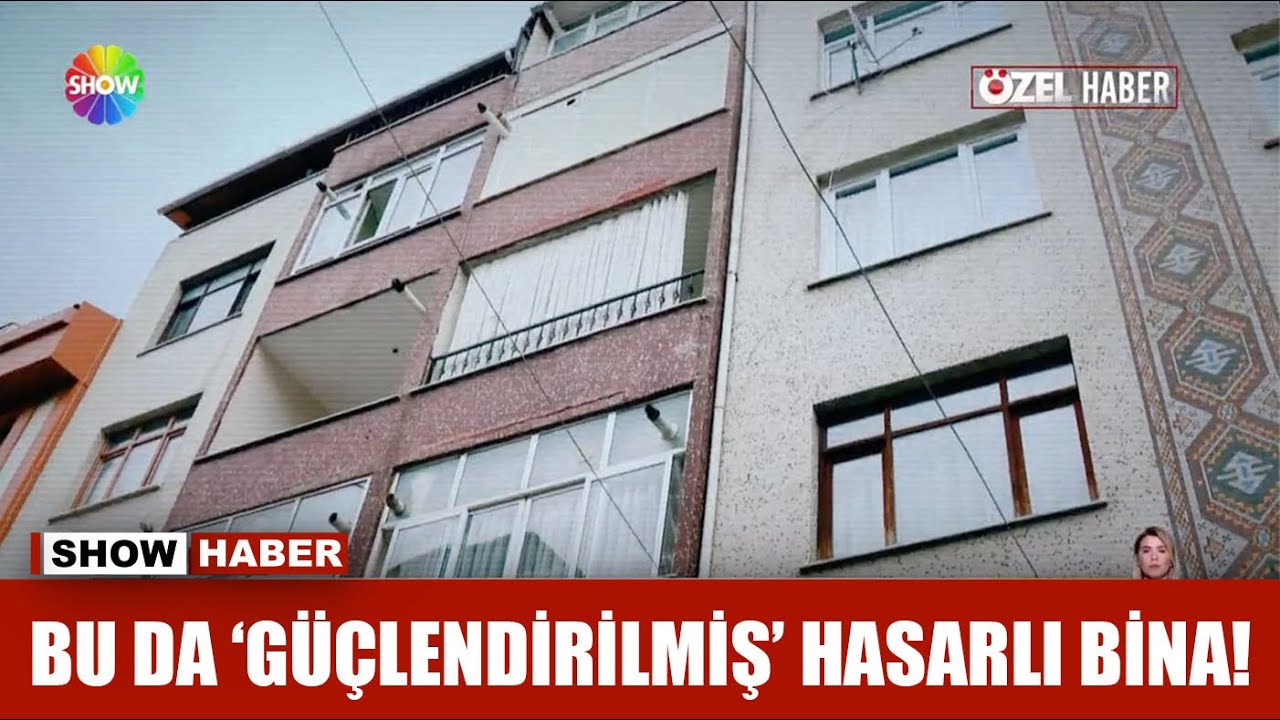 Bu da 'güçlendirilmiş' hasarlı bina!