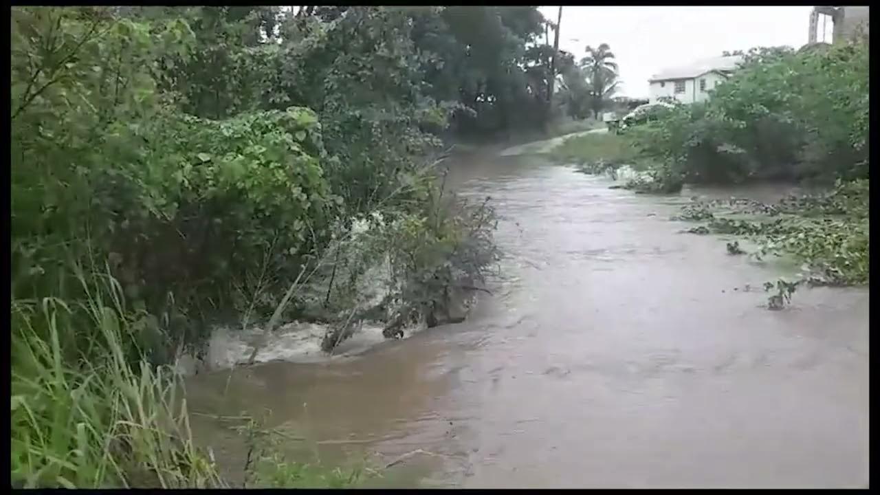 Flooding across sections of Barbados