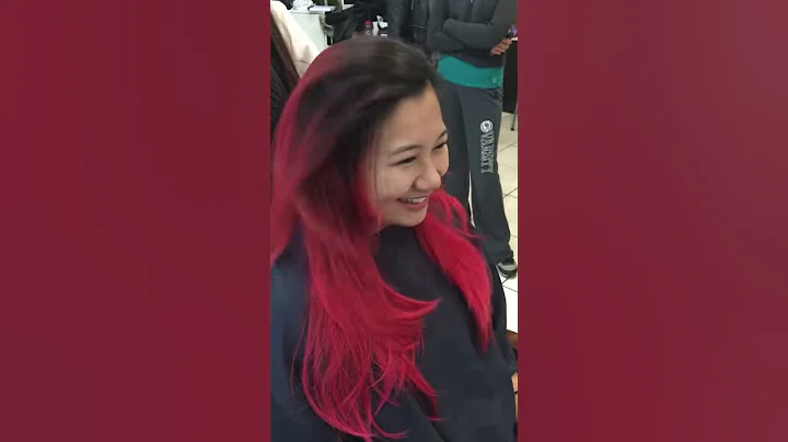 Ombre/ red/ layer by HELEN HUA Chicago