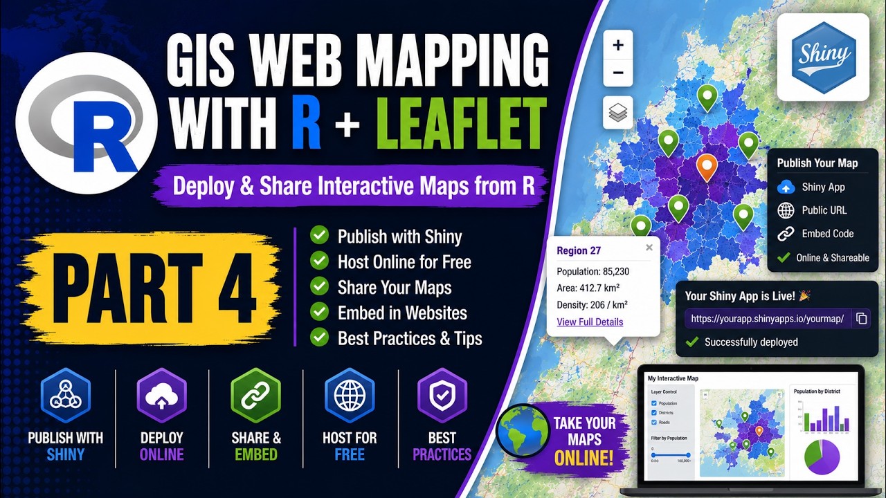 Part 4: Create Interactive Maps in R Using Leaflet | GIS Web Mapping ...