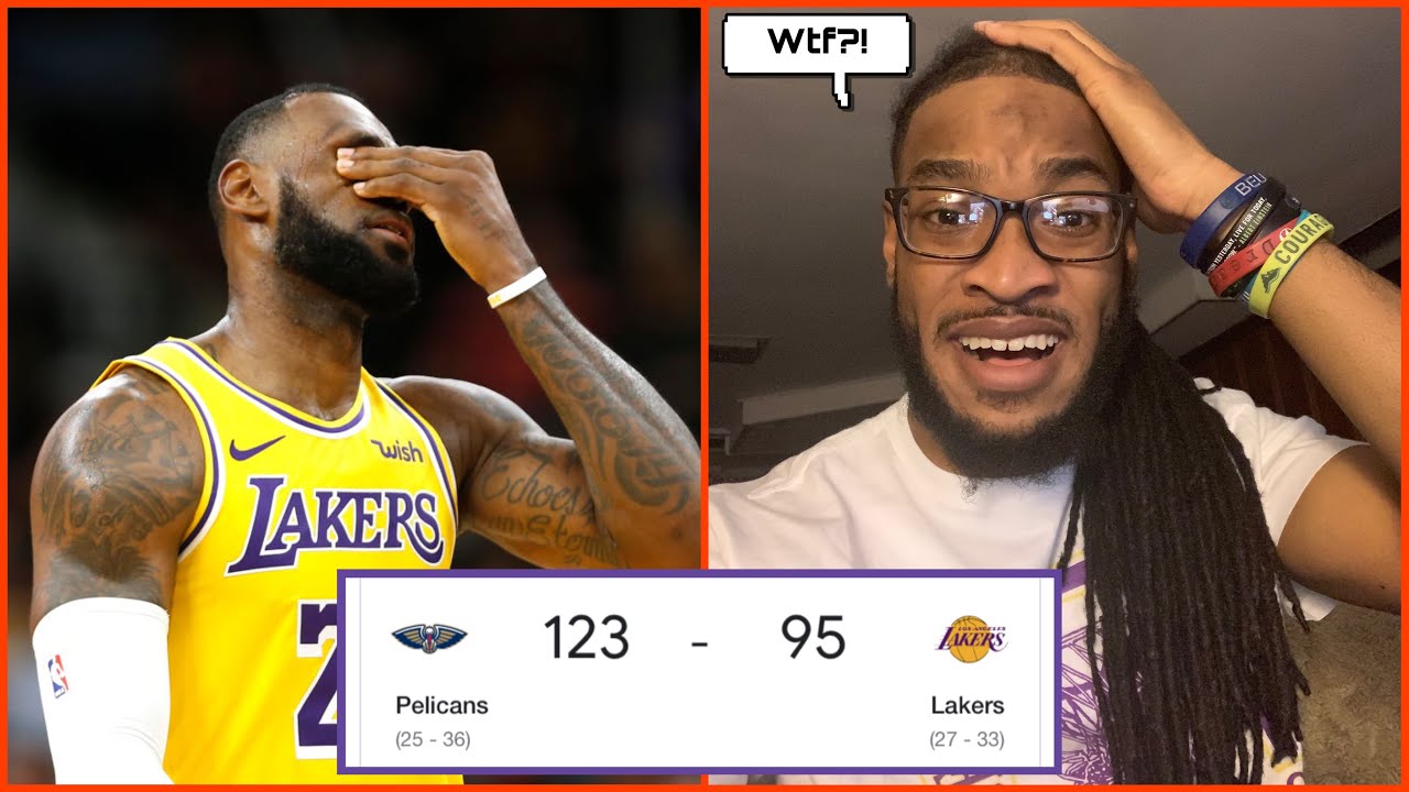 LAKERS FAN'S REACTION TO NEAR 30 POINT LOSS TO THE PELICANS (sad ...