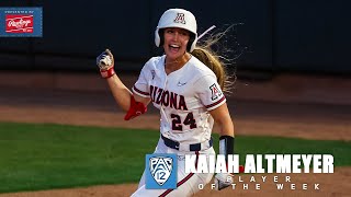 Arizona’s Kaiah Altmeyer named Pac-12 Player of the Week, presented by Rawlings