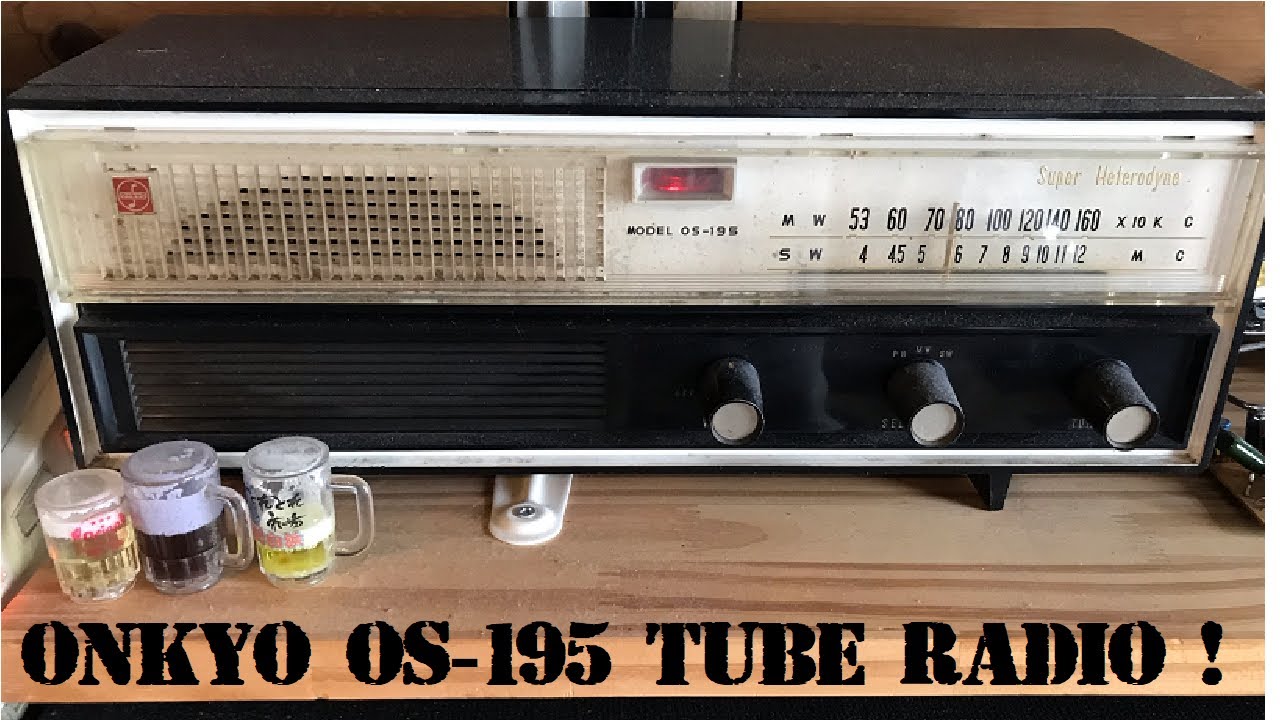 レア！昭和レトロ！ONKYO 真空管ラジオ OS-195 ONKYO OS-195 Tube Radio Wow! - YouTube