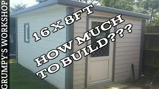 How much did my 16 x 8ft workshop cost to build???