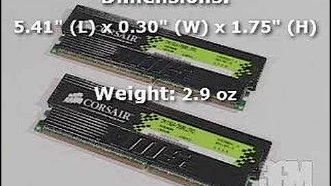 #614 - Corsair DDR PC-3500LL Pro 2GB Dual Memory Kit