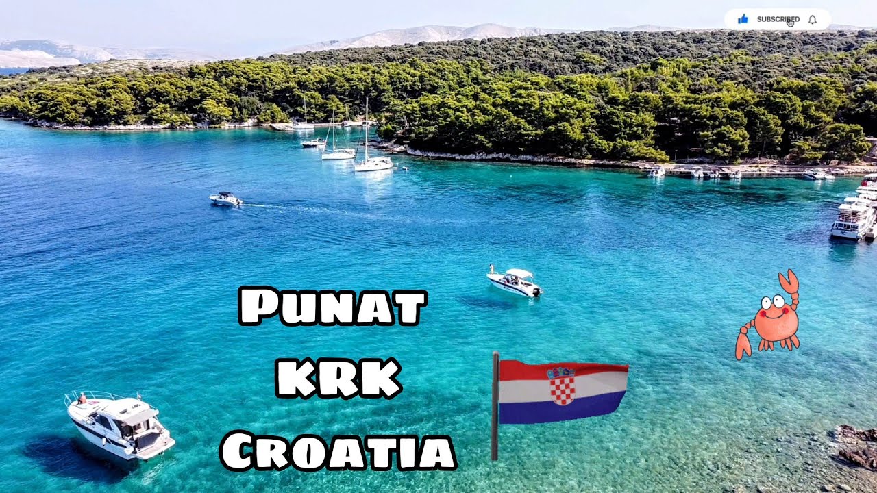 PUNAT CROATIA Krk - Marina ⚓ Beach 🏖️ Centrum & Shipyard 4K #MotoQba