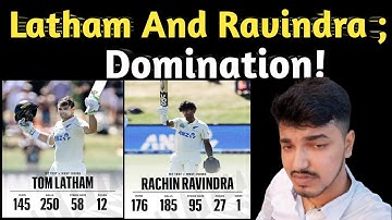 Ravindra and Latham Hit 3 Figures | Hundred | New Zealand v West Indies Test