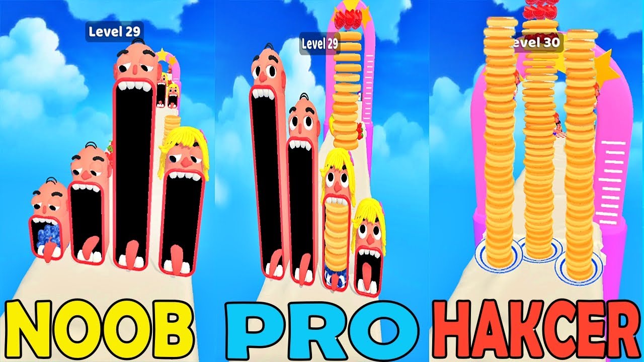 NOOB vs PRO vs HACKER - Pancake Run