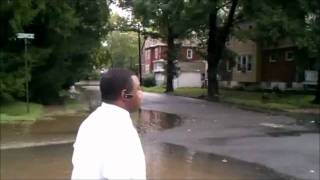 Trenton mayor Tony Mack evacuates Trenton Island due to flooding