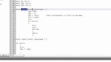 Interrupt Programming in C for 8951 microcontroller