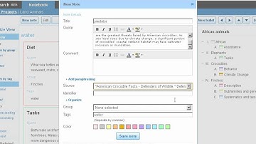 Notebook Tutorial, Adding existing tags in the List view- EasyBib.com