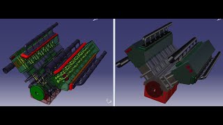 V12 Engine with Simulation | Catia V5