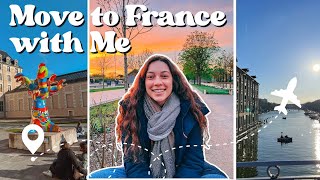 move to europe with me!! study abroad in France 2022 : Ep. 1